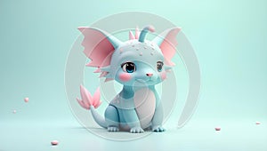 Fantasy creature with delicate features (3D render