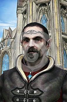 Fantasy dark elf lord