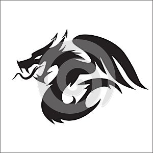 Fantasy dragon emblem character