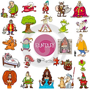 Fantasy and fairy tale characters large set