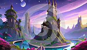 fantasy fairytale landscape