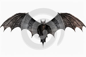 fantasy flying bat isolated on a white background