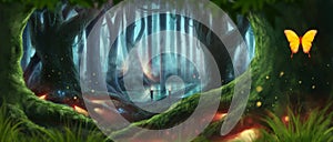 Fantasy Forest Illustration