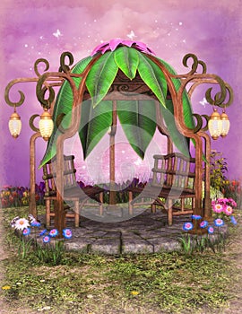 Fantasy gazebo photo