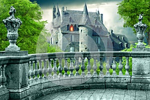 Fantasy Gothic Balcony