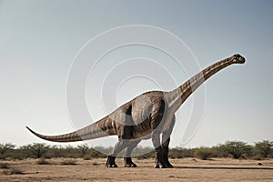 Fantasy image of prehistoric creature, Brachiosaurus