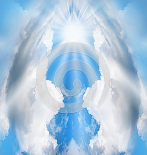 Abstract concept of angel photo