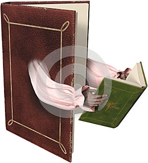 Fantasy, Imagination, Story Book, Isolated, Reading