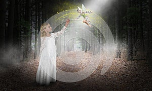 Fantasy, Imagination, Young Girl, Fairy, Elf, Woods