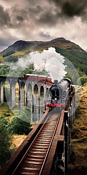 Fantasy-inspired Steam Train Journey Through Scotland photo