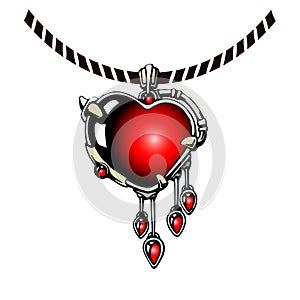 Fantasy jewelry pendant for game design