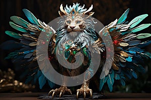 Fantasy Legends: AI-Generated Mythical Creatures, Spotlighting Griffin