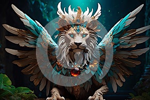 Fantasy Legends: AI-Generated Mythical Creatures, Spotlighting Griffin photo