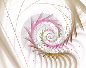 Fantasy light festive background. Digital fractal art