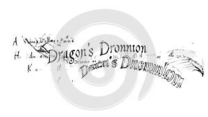 Fantasy Lore Map, Dragon's Domain and Ancient Manuscript Art, vector design Generative AI