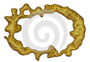 Fantasy metallic frame with ornament