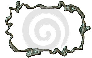 Fantasy metallic frame with ornament