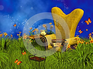 Fantasy reading place