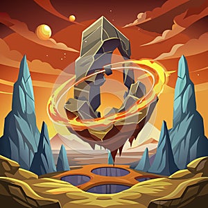 Fantasy Rock Ring Fire