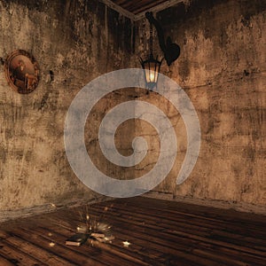 Fantasy room with books