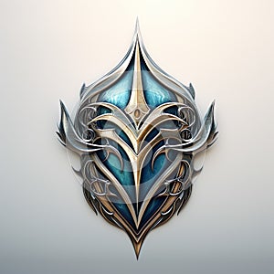 Fantasy themed stylish logo with an elven theme