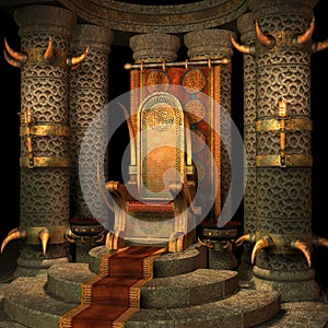 Fantasy throne room