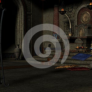 Fantasy Throne Room