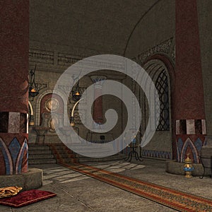 Fantasy Throne Room