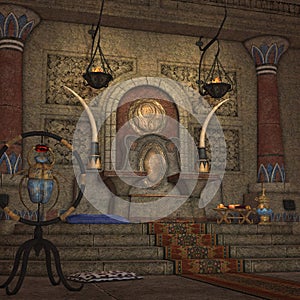 Fantasy Throne Room
