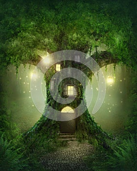 Fantasy tree house
