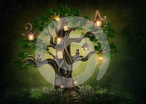 Fantasy tree house