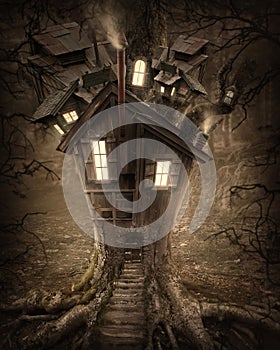 Fantasy tree house