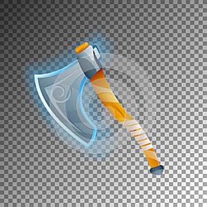 Fantasy warrior axe game element