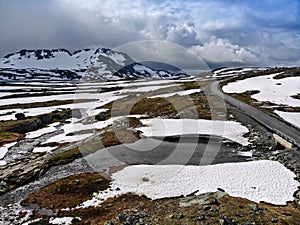 Fantestein pass of Sognefjell Road, Norway photo