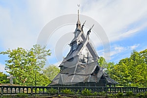 Fantoft Stave Church in Bergen, Norway