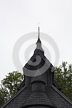 Fantoft Stave Church in Bergen, Norway