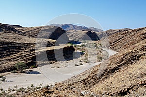 Fantrastic Namibia moonscape landscape