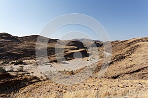 Fantrastic Namibia moonscape landscape