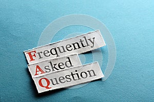 FAQ abbreviation photo