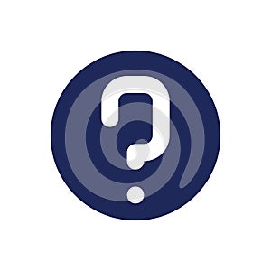 FAQ black glyph ui icon