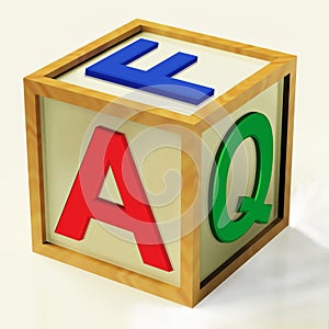 FAQ Block Means Questions Inquiries And Answers