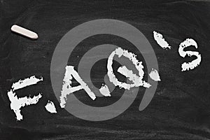 FAQ Chalkboard