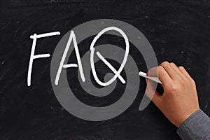 FAQ On Chalkboard