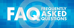 FAQ - Frequently Asked Questions acronym photo