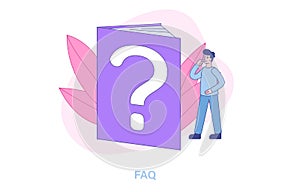 FAQ or Frequently Asked Questions concept