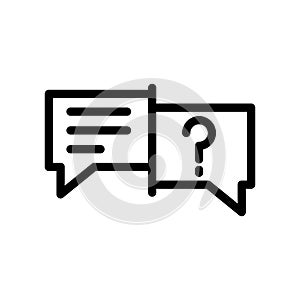 faq line icon illustration vector graphic