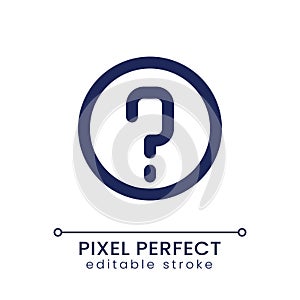 FAQ pixel perfect linear ui icon