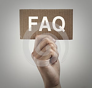 FAQ sign