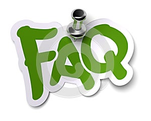 FAQ sticker photo