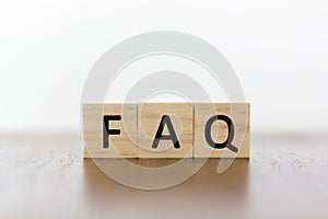 FAQ on wooden blocks